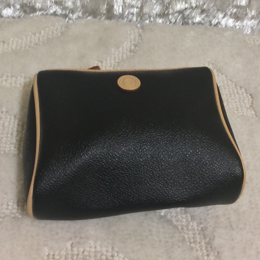 Vintage leather Trussardi coin or makeup purse